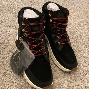 NWT Ralph Lauren Leather High Top Sneakers